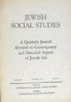 Jewish Social Studies - Vol XX No. 4 October 1958